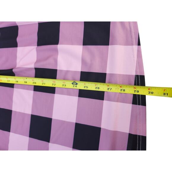 Pink & Black Buffalo Plaid 6XL Womens Top Short Sleeve Stretch Grunge Whimsygoth - Picture 3 of 8